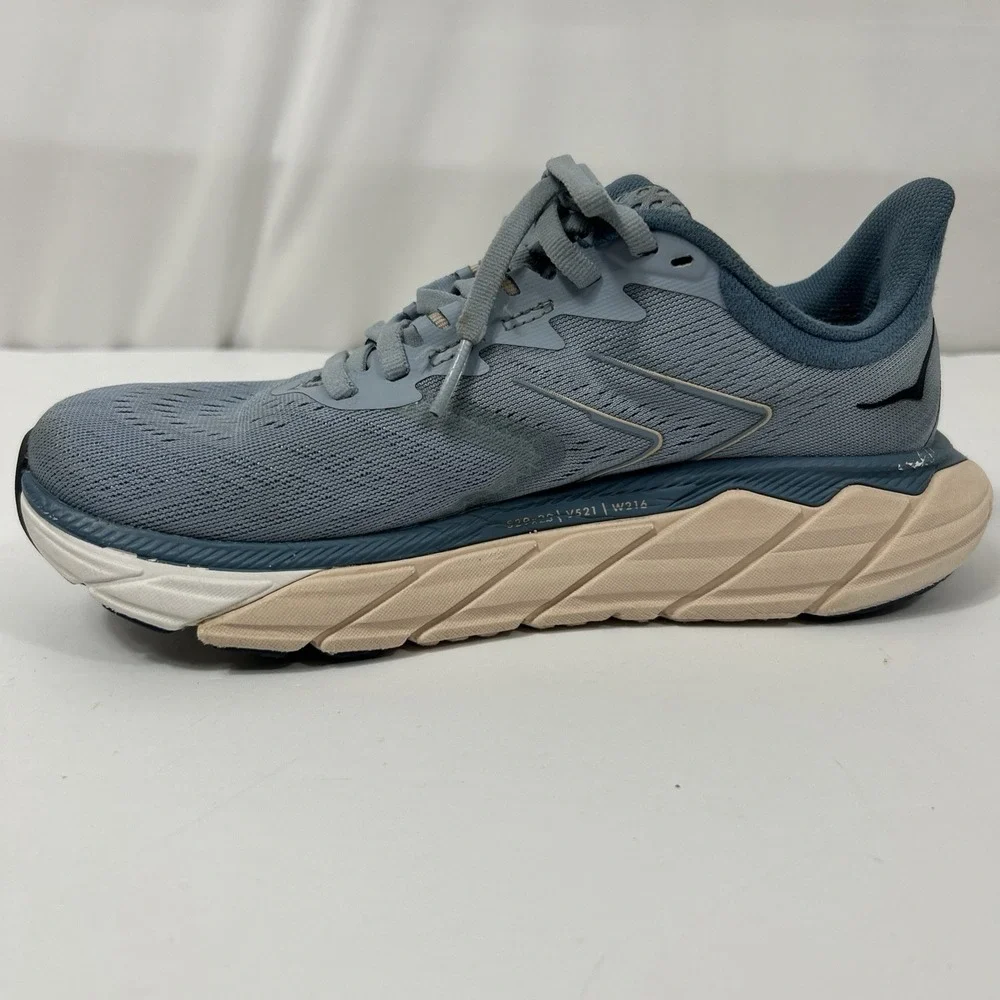 Women's 6.5B HOKA One One Arahi 5 Running Shoes Blue Fog/Provincial Blue